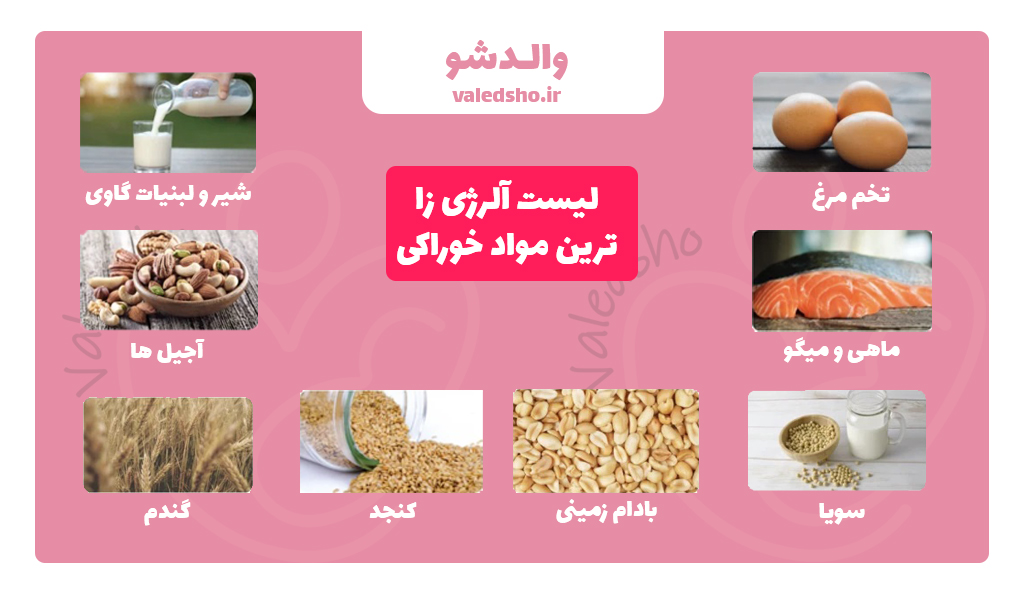 لیست آلرژی زا ترین مواد غذایی
