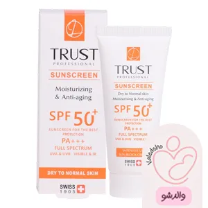 کرم ضد آفتاب و ضد پیری SPF 50 بی رنگ