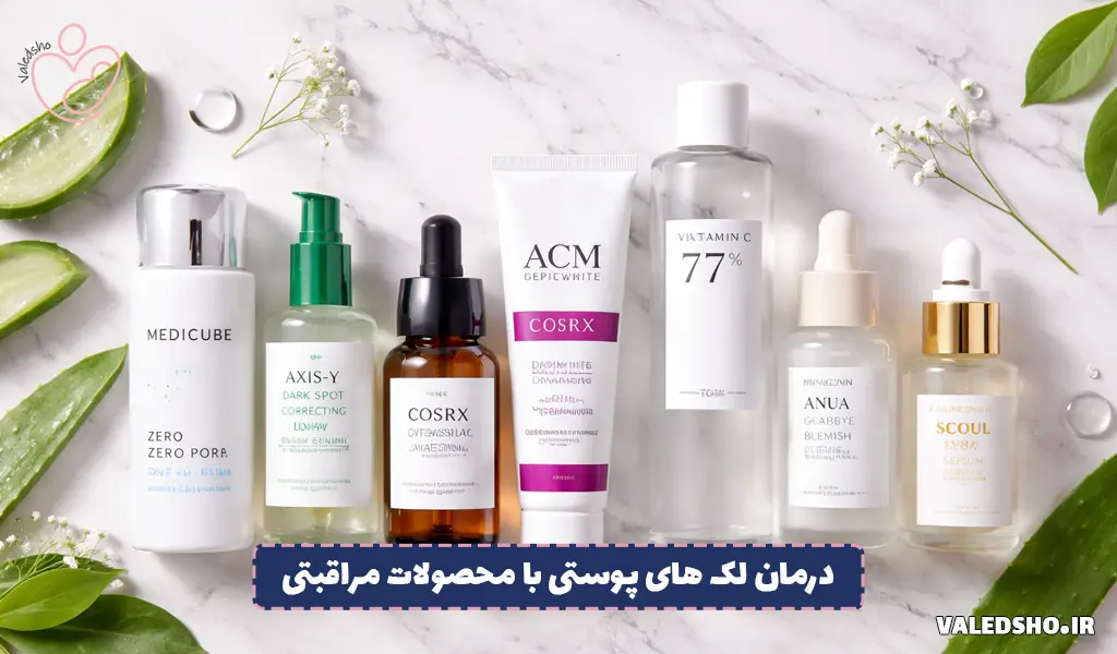 درمان لک های پوستی با محصولات مراقبتی